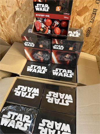Stort parti Star Wars Mystery Egg – 19 displaybokser – samlerfigurer