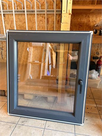 2 lags pvc vindu innadslående 930x1020mm utvendig karm mål