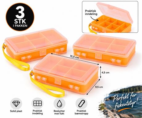 3 stk Slukboks dobbel ferskvann