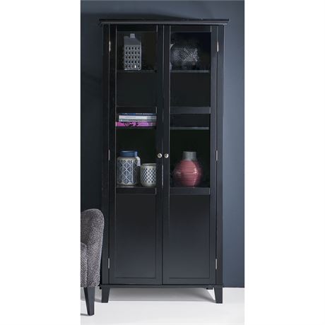 Skap m/2 dører sort