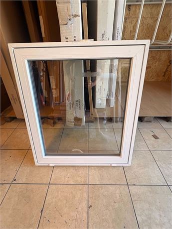 2 lags pvc vindu toppsving 9x10 hvit , ventil