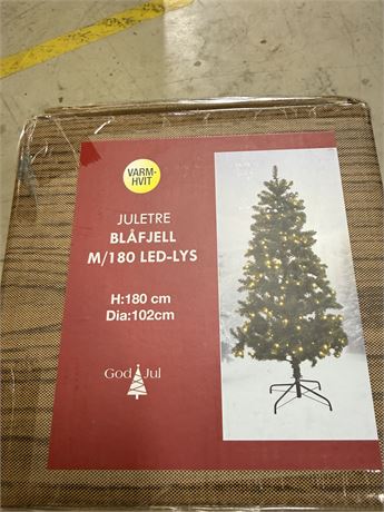 Blåfjell  juletre 180 cm med lys