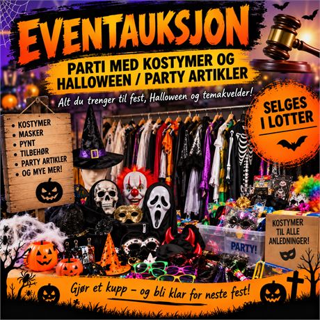 KOSTYMER, HALLOWEEN & PARTY FRA KONKURSBO