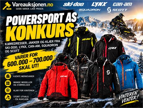 Stor auksjon med vinterbekledning fra kjente merkevarer Voksen !