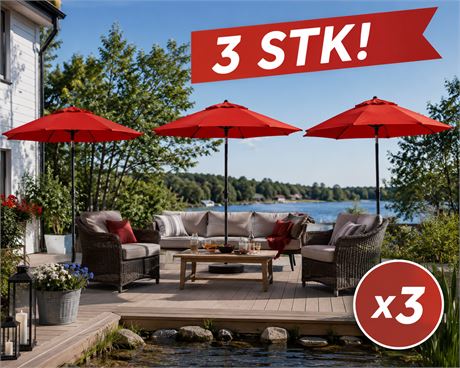 3 stk parasoller - parti