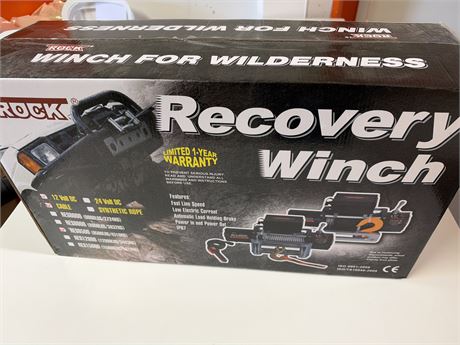 Rock RES9500 elektrisk vinsj – 12 V – trekkapasitet ca. 4,3 tonn